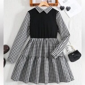 NWOT Black and‎ White Checkered Dress